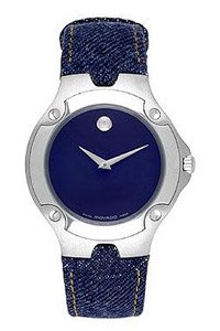 Movado Watches, Movado New Sport Edition Mens Blue Strap Blue Dial Stainless Steel Watch 0604895, Mens Watches, Mens Movado Watches