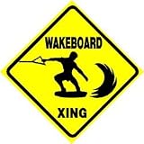WAKEBOARD CROSSING boat ski novelty NEW sign