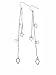 Sterling Silver Star and Diamond Shape Dangle Earrings