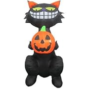 inflatable black cat lawn decoration