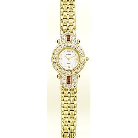 Geneve 14K Solid Gold Ladies Diamond Watch by Geneve
