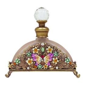 Butterfly and Floral Garden Perfume Bottle