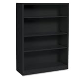 ~:~ HON COMPANY ~:~ Metal Bookcase, 4 Shelves, 34-1/2w x 12-5/8d x 47h, Black ~:~ HON COMPANY ~:~ Metal Bookcase, 4 Shelves, 34-1/2w x 12-5/8d x 47h, Black