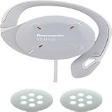 Panasonic RP-HS22 Sport Clip-On Headphones with Washable Earpads (White)