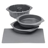 Review   / Silicone Solutions Gray Cake Baking Set