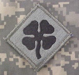 4th Army ACU Patch Foliage Green