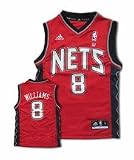Adidas New Jersey Nets Deron Williams Youth (Sizes 8-20) Revolution 30 Replica Road Jersey Small