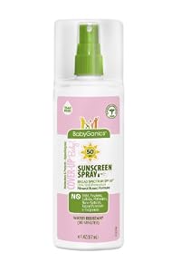 BabyGanics Cover Up Baby Moisturizing Sunscreen Spray - Fragrance Free - 5.98 oz - SPF 50