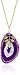 Privileged NYC Fuchsia Agate Slice Leaf Charm Rope Chain Necklace 30" Privileged NYC Fuchsia Agate Slice Leaf Charm Rope Chain Necklace 30"