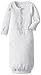 L'ovedbaby Unisex-Baby Newborn Organic Gown, White, 0/3 Months