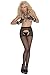 Fantasa (tm) Female Sexy Pantyhose Stockings for Women, Crotchless for Sex [2pcs Black] One Size