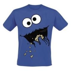 Sesamstrasse T-Shirt Kr�melmonster Blue Cookie Monster Gr��e XXL - Sesame Street