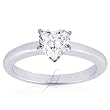 0.50 Ct Heart Shaped Solitaire Diamond Engagement Ring