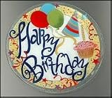 Peggy Karr 11-Inch Glass Birthday Plate
