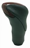 Evolution Gear Shift Knob Manual Trans Only Black Leather w/Burlwood Design