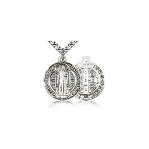 Sterling Silver St St Benedict