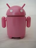 Android Robot Style USB Rechargeable FM/MP3 Player w/ Stereo Speaker, Micro SD & TF Card input, 3.5mm headphone; Color : PINK