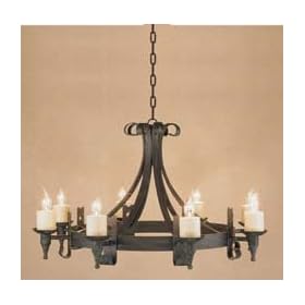 Rustic collection - 8 arm Cromwell chandelier