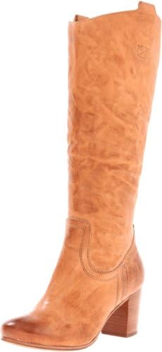FRYE Women's Carson Mid Heel Tab Knee-High Boot,Camel,9 M US