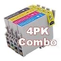 Epson Compatible T0715 (T711-T714)  Full Set of High Yield (19ml) Black/Cyan/Magenta/Yellow Ink Cartridges for Epson Stylus D78 D92 D120 DX4000 DX4050 DX4400 DX4450 DX5000 DX5050 DX6000 DX6050 DX7000F DX7400 DX7450 DX8400 DX8450 DX9400P S20 SX100/SX105 SX200 SX205 SX400 SX405 SX600FW Office B40W BX300F BX600FW.