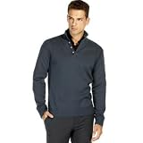 Hugo Boss BOSS Black Bagso Snap Pullover Extrafine Merino Sweater at Hugo Boss