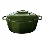 KitchenAid 8-Quart Cast-Iron Oval Casserole, Green