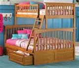 Twin/Full Columbia Bunk Full in Caramel Latte by Atlantic Furniture