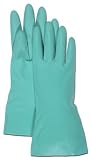 Boss 118L 13 Cotton Lined Green Nitrile Gauntlet Glove Large