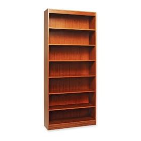6 Shelf Veneer Panel Bookcase, 36Wx12Dx84H, Oak (LLR01681) Category: Wood Bookcases