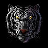 White Tiger-Head Adult T-Shirt
