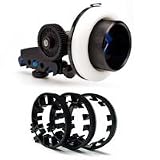 Redrock Micro microFollowFocus v2 Indie Bundle with Lens Gear Sizes B,C,D, Color Black