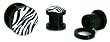 UV Zebra Logo Plugs 00g - Sold In Pairs