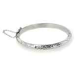 Sterling Silver Kids Toddler or Childs Bangle Baby Bracelet for 5.5