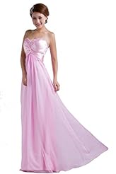 Corset   Waistline Chiffon Beaded Lace-Up Floor Length Sweetheart Bridesmaid Dress/Wedding Dress 