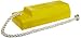 Tigerchocks AC3512-S Urethane Lightweight Commercial Aviation Wheel Chock, Yellow, 12" Length, 5" Width, 3" Height