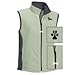 Dachshund Black Ladies' Micro Fleece Unlined Vest with Bone Zipper Pull and Embroidered image