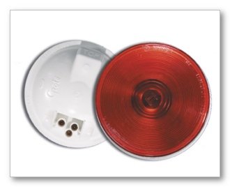 Grote U.S. 40 Series 4 Torsion Mount II Stop/Tail/Turn Lamp - Red 24 Volt