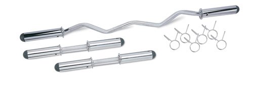 ODC211 Impex Chrome Olympic Curl Bar and Dumbbell Handle Combo