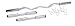 Sporting Goods : ODC211 Impex Chrome Olympic Curl Bar and Dumbbell Handle Combo