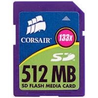 Corsair - Flash memory card - 512 MB - 133x - SD