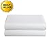 Elegance Linen Hospitality Special Treatment Construction Luxurious Ultra Soft White Single Fitted Sheet, Queen