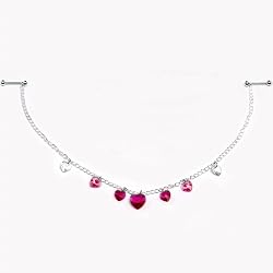 Handmade Dangle Do You Love Me Heart Nipple Chain MADE WITH SWAROVSKI ELEMENTS
