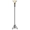 Iron Scroll Torchiere Floor Lamp