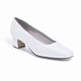 Dyeables Women's Grace Pumps,White Luxe (Peau de Soie),9.5 B