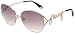 Juicy Couture Women's Portrait Sunglasses,Shiny Ruthenium Frame/Smoke Tan Lens,One Size