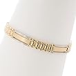 Mens 14K Yellow & White Gold Link Bracelet