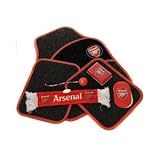 BNWT OFFICIAL ARSENAL FC CAR MAT SET & ACCESSORIES 8 pieces