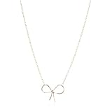 By Boe Reminder Bow Necklace 14k Gold Filled