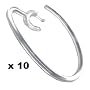 Samsung Original Ear Hook Earhooks hooks for WEP180 WEP185 WEP200 WEP210 WEP350 WEP500 Bluetooth Headset [ TEN PACK EARHOOKS ]