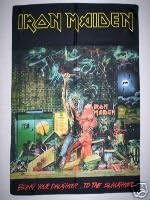 IRON MAIDEN 42x30 Inches Cloth Textile Fabric Poster